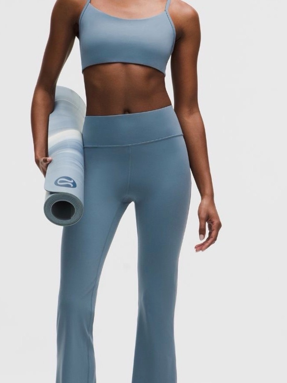 lululemon Groove Nulu HR Flared Pant Regular 32.5 inseam Steel Blue